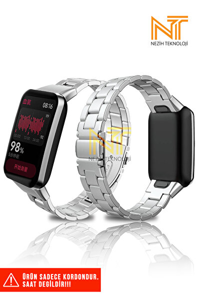 Nezih Case Xiaomi Mi Band 7 Pro متوافق مع سلك معدني من الفولاذ المقاوم للصدأ