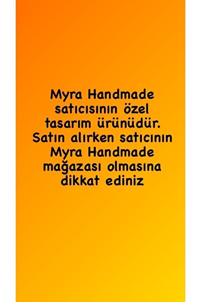 Handmade Minimal Boncuk Papatya Kolye
