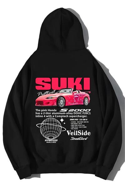 HANUİKİ Hanorac supradimensionat unisex Fast and Furious Suki - Hanorac impri...