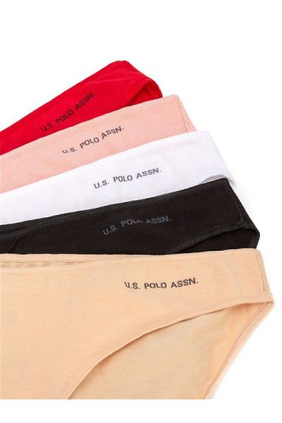 U.S. Polo Assn. Γυναικεία εσώρουχα 5 συσκευασιών Lycra Cotton Modal Elastic Slip