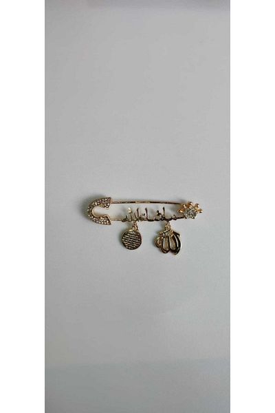 Asel Mashallah Baby Collar Pin White