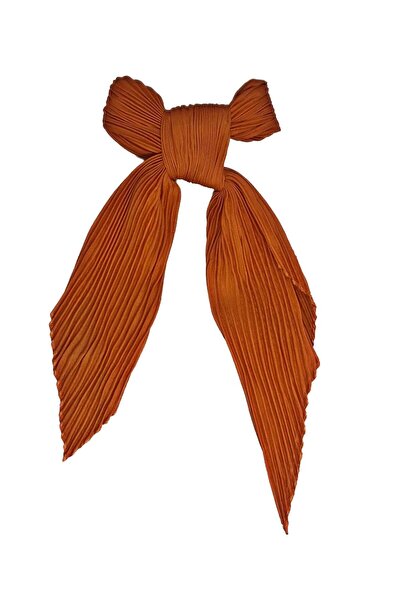 Boldy Plisirani ženski šal boje cigle