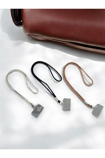HKN Swarwski Stone Rope Phone Neck Strap