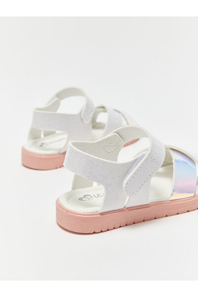 LC Waikiki LCW STEPS Velcro Cross Strap Baby Girl Sandals