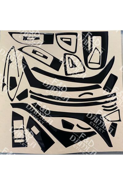 FD Damla Etiket Opel Astra J Torpido, Konsol, Trim, Göğüs Maun Kaplama Parlak...