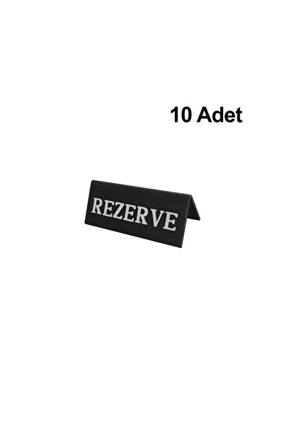 Trend Pleksi Masaüstü Rezerve Yazısı (10 Adet Siyah)