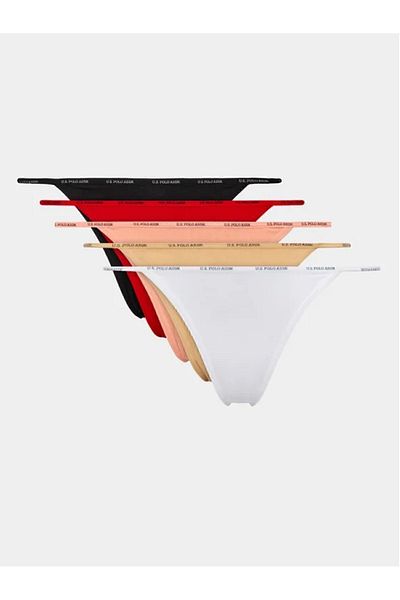 U.S. Polo Assn. Pachet de 5 Snuri de damă colorate - Lycra Bumbac Modal