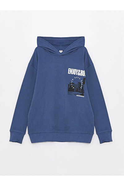 LC Waikiki Rahat Kalıp Kapüşonlu Erkek Çocuk Tişört