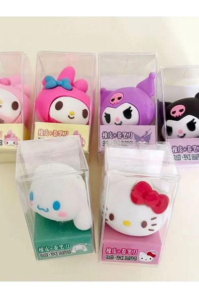 senacacollection Sanrio Hellokitty Pencil Sharpener with Eraser - 1 Piece