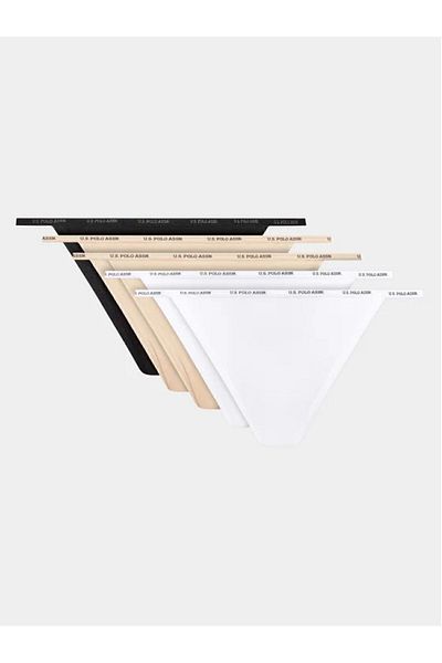 U.S. Polo Assn. Pachet de 5 șiruri modal din bumbac lycra colorate pentru femei