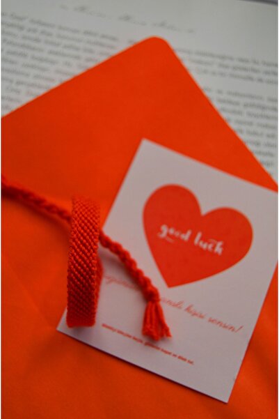 Bidüğüm Şans Getiren Turuncu Bileklik, Renkli Arkadaş Dostluk Bilekliği - El ...