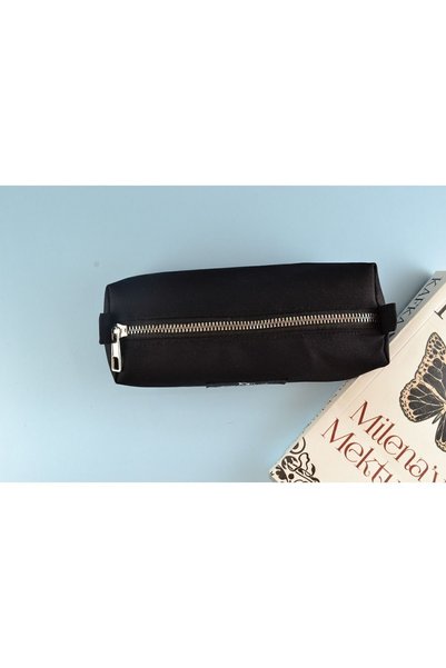 esperidesign Design Black Large Pencil Case Pen Holder Makeup Bag Multi-Purpose Organizer