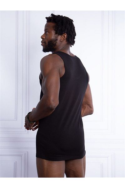 U.S. Polo Assn. Men's Cotton Lycra Modal Box of 2 Black Undershirt