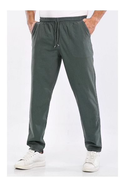 DENİZLİFE Unisex Size M-5XL - 100% Natural Hammock Linen Trousers