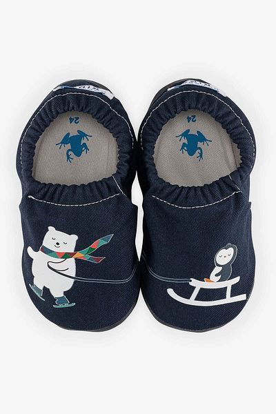 HOPFRÖG Buddy Buddy Hyper Navy Blue Barefoot Smart Booties