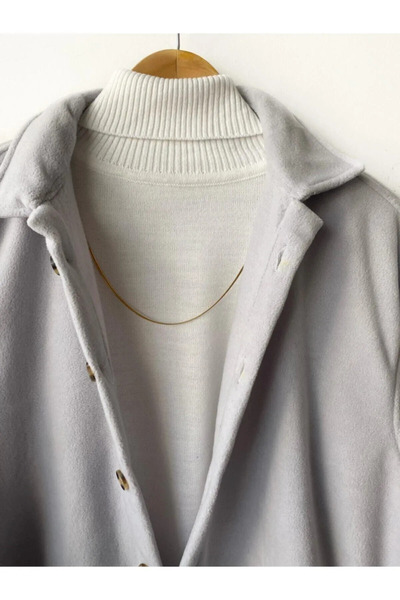 efraim giyim Erkek Kışlık Pamuklu Polar Gömlek Oversize