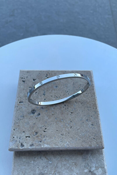 Jaida Moda 316l Women's Thin Steel Handcuff Bracelet Without Stones