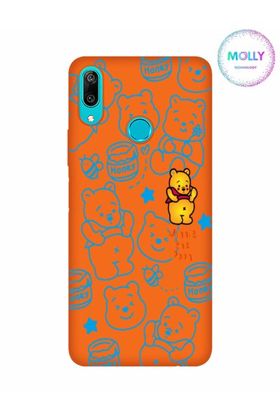 Molly Orange Winnie Patterned Silicone Case for Huawei Y7 2019