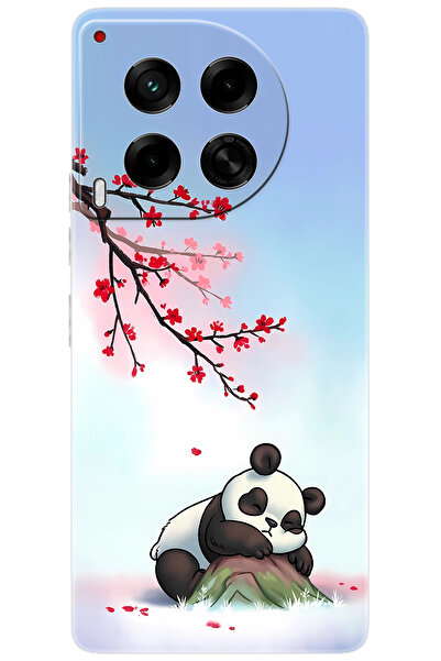 Camon Tecno 30 4g (CL6) Uyumlu Kılıf Desen Baskılı Silikon Uyuyan Panda Stk:627 Cp-uu9xm9u