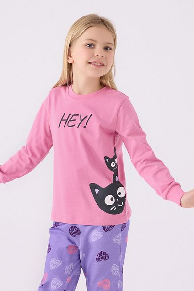Rolypoly Pink Long Sleeve Girl's Pajama Set