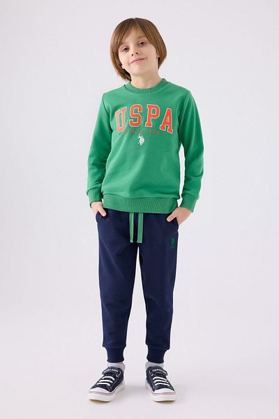 U.S. Polo Assn. Σετ φόρμας πράσινο για αγόρια