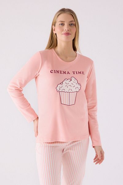 Rolypoly Women's Pink Long Sleeve Pajama Set