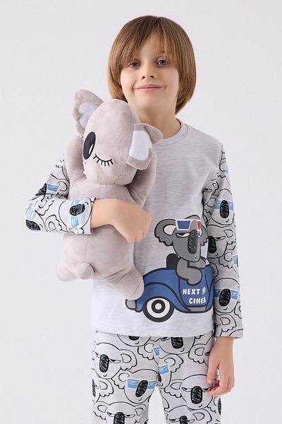 Rolypoly Boy's Gray Long Sleeve Pajama Set