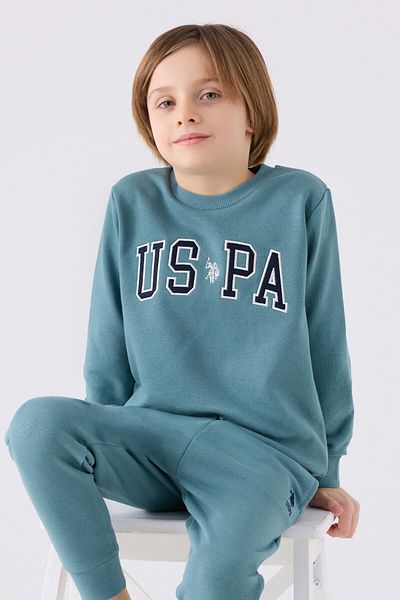U.S. Polo Assn. Set de trening albastru pentru baieti