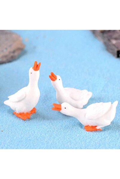 3-Piece Goose Terrarium Object Miniature Object Terrarium Accessory Terrarium Flower Pot Ornament