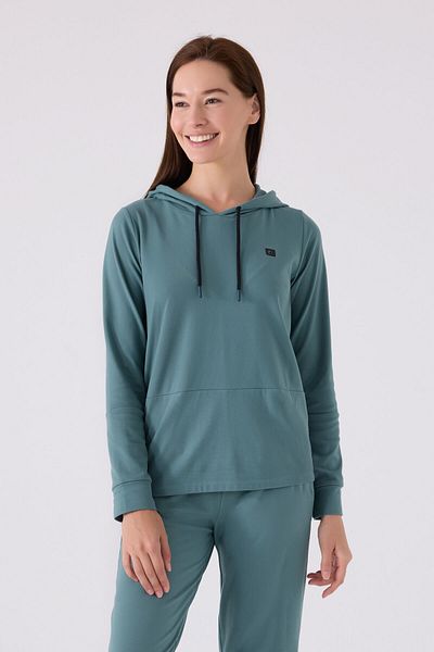 Pierre Cardin Set de pijamale verde cu mânecă lungă pentru femei