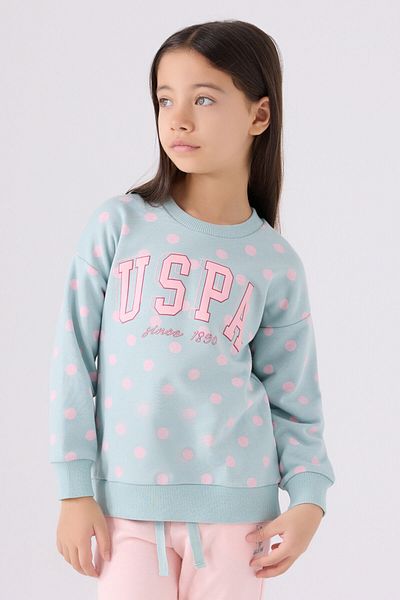 U.S. Polo Assn. Σετ φόρμας Us Polo για κορίτσια US1992 Water Green