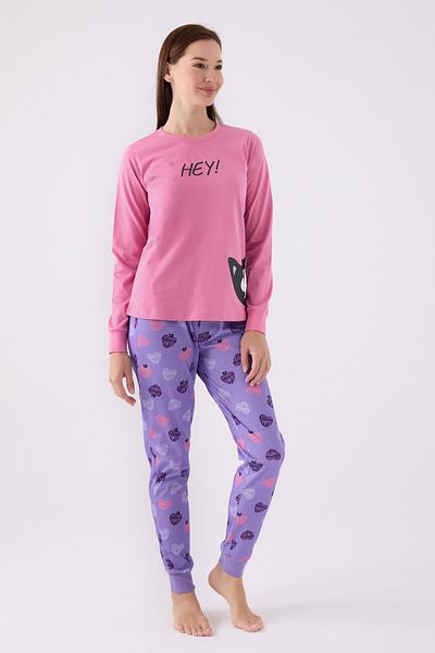 Rolypoly Pink Long Sleeve Women's Pajama Set