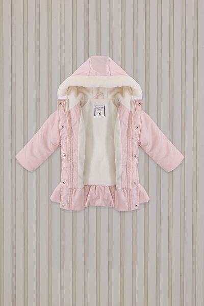 U.S. Polo Assn. Baby Girl Pink Baby Coat