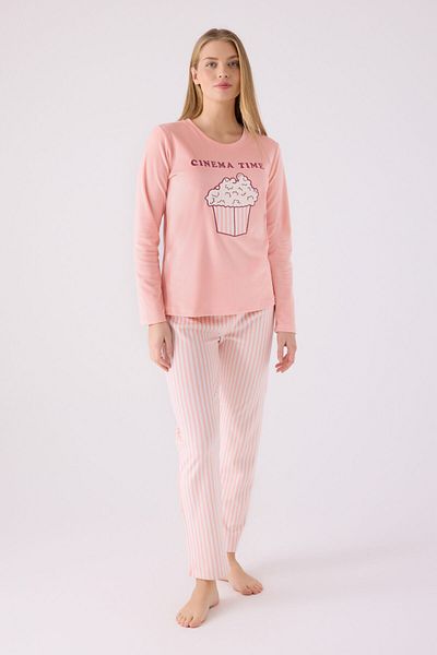 Rolypoly Women's Pink Long Sleeve Pajama Set