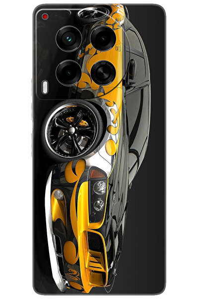 Camon Tecno 30 4g (CL6) Uyumlu Kılıf Desen Baskılı Silikon Carros Velozes Stk...