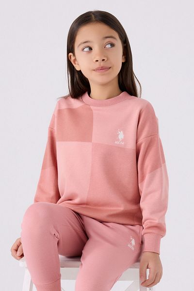 U.S. Polo Assn. Σετ φόρμας για κορίτσι πορτοκαλί