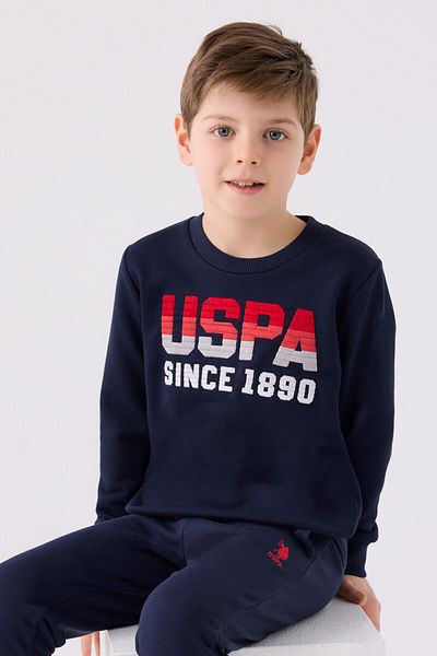 U.S. Polo Assn. Set trening pentru baieti - bleumarin