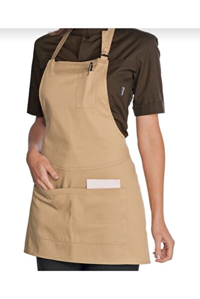 YDZ Boyundan Askılı Mutfak Önlüğü Master Chef Barista Cafe Restaurant Şef Gar...