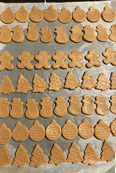 Sunplast Christmas Cookie Mold Cookies - Pine Tree, Cookie Man, Snowman, Tree Ornament