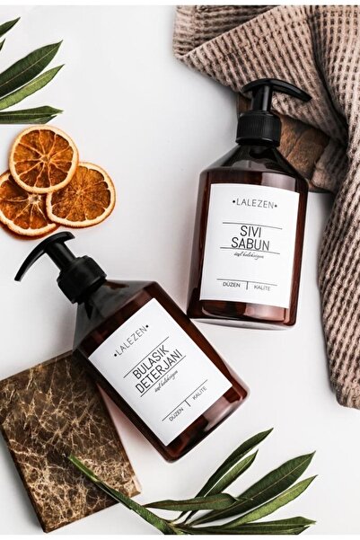 LALEZEN HOME Özel Koleksiyon Sıvı Sabun Ve Bulaşık Deterjanı Plastik 500 Ml