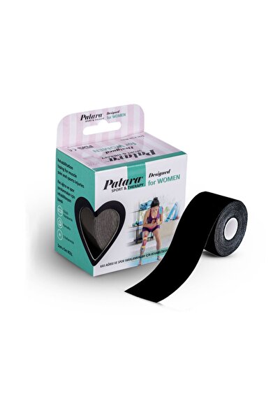 Patara شريط رياضي وعلاجي باللون الأسود، شريط رياضي، شريط رياضي لآلام العضلات