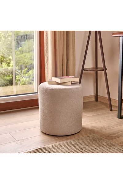 Just Home Teddy Puf - Gri - 42x40x40 cm