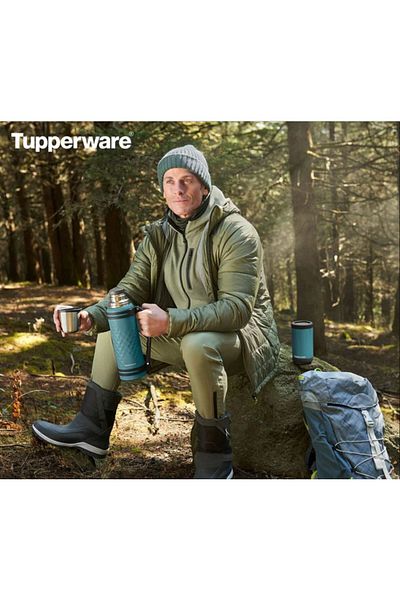 Tupperware Thermos with Cup 1.2 Liter Red Label
