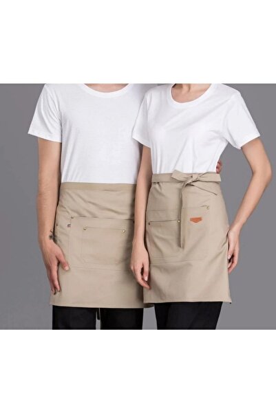 YDZ Belden Bağlamalı Mutfak Önlüğü Master Chef Barista Cafe Restaurant Şef Ga...