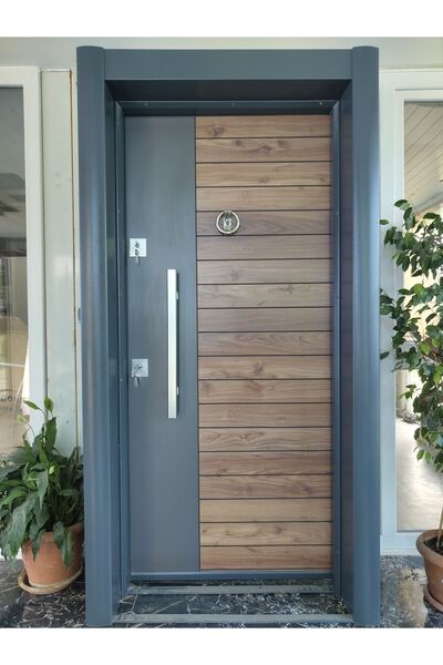 ANKA ÇELİK YAPI ÇİFT RENK ELİT EKONOMİK SOL AÇILIM KALE MONOBLOK KİLİT İÇ MEKAN KAPISI