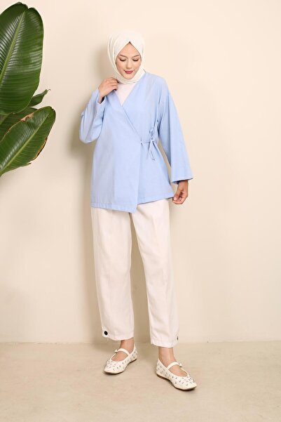 Nergis Neva Butik Kimono Tunic - Side Tie Design