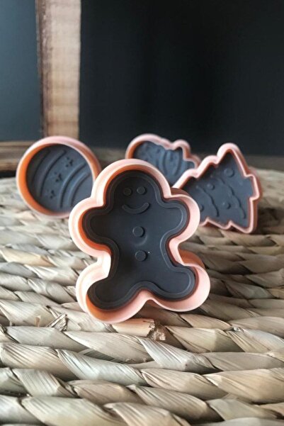 Sunplast Christmas Cookie Mold Cookies - Pine Tree, Cookie Man, Snowman, Tree Ornament