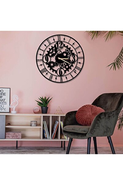 DECOVIENO DUVAR SAATİ, MEKANİK DİŞLİ TASARIM SAAT, SALON DUVAR SAATİ,MUTFAK D...