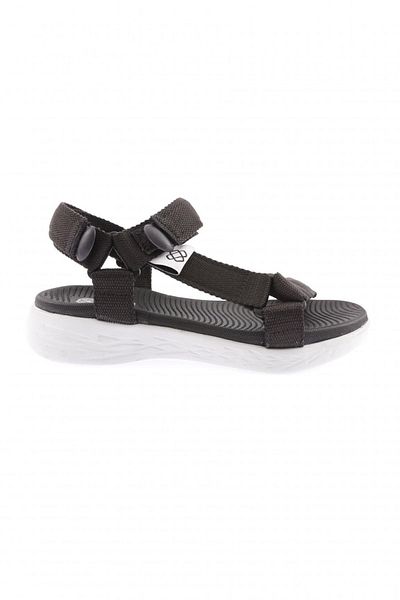 DGN 103-23y Women's Black and White Strappy Velcro Sandals
