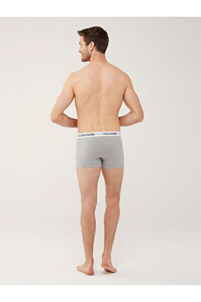 U.S. Polo Assn. Η.Π.Α. Polo Assn. 80451 Ανδρικό γκρι μελανζέ μπόξερ μονής τσέπης